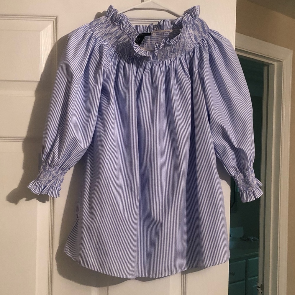 Forever 21 3/4 sleeve off shoulder blouse